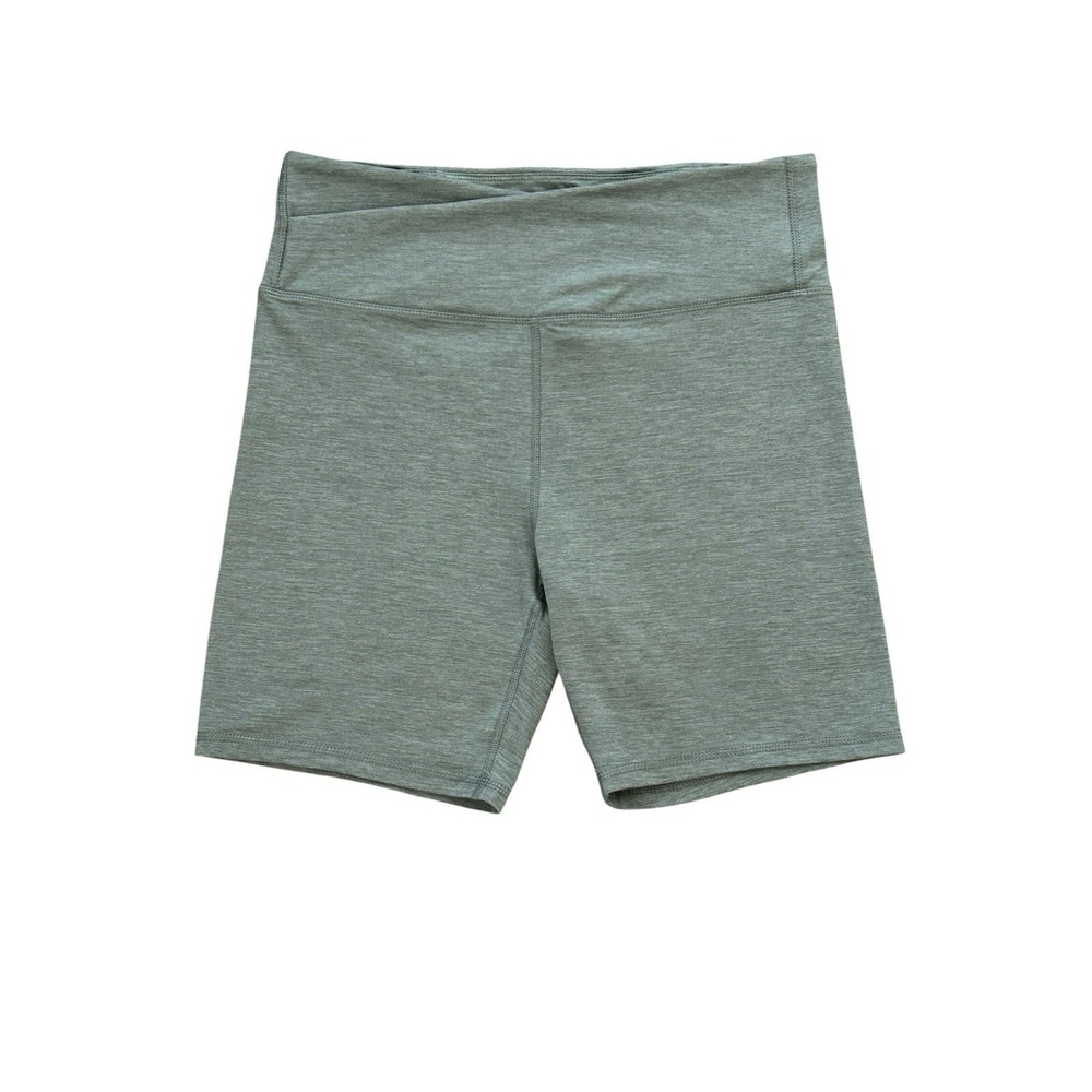 Outdoor Voices CloudKnit Bike Shorts Women's XL Agave Green Athletic Performance